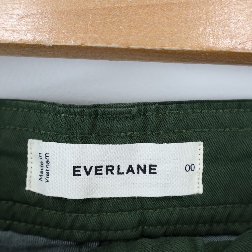 NWT Everlane The Everywhere Pant High-Rise Barrel Leg Dark Forest Green Size 00 - Picture 9 of 11